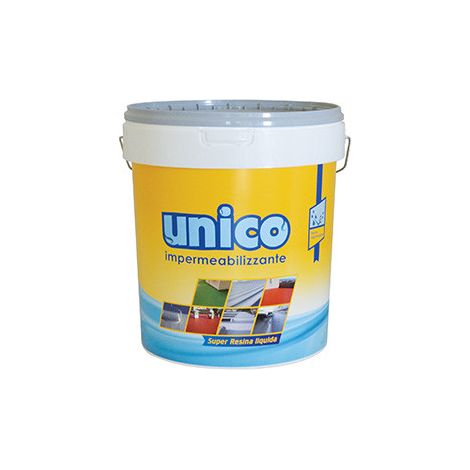 UNICO 5 - GUAINA LIQUIDA IMPERMEABILIZZANTE MONOCOMPONENTE A BASE ACQUA PER RIVESTIMENTI PROTETTIVI COLORE GRIGIO 5KG - ICOBIT (1/2)