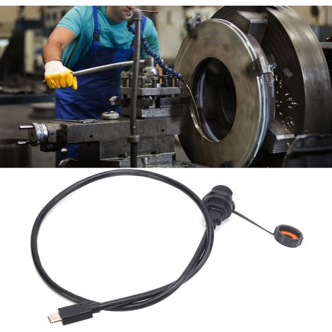 Wasserdichter E10TPC-TF-F/TPC-AM USB-Typ-C-Anschluss (weiblich/männlich) mit rückseitigem Stecker für 0,5 m Kabel (1/5)