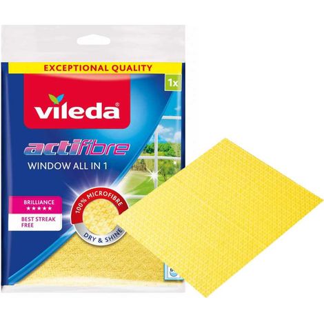 Paño para ventanas Vileda ACTIFIBRE, 1 unidad. (1/5)