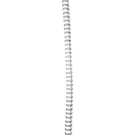 100 fils métalliques noirs de 9,5 mm, format A4, 34 dents, double boucle 3:1, pour reliure de calendriers et fer à relier (1/5)
