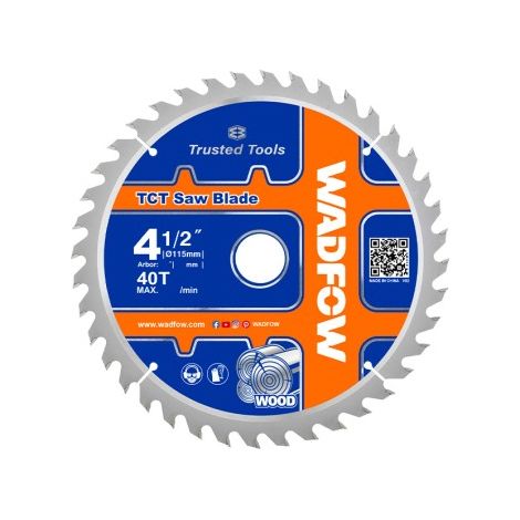 Disco De Corte Para Madera WADFOW 115Mm, 40T (1/3)