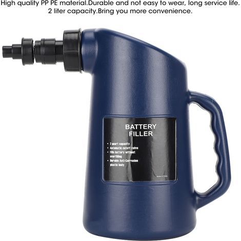 Strumento di riempimento per batterie auto da 2 litri per liquido al piombo-acido, tanica di riempimento per auto (1/3)