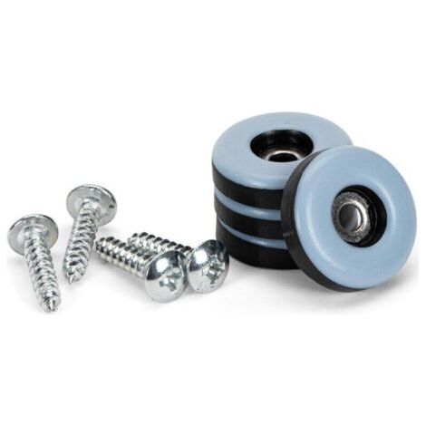 Möbelgleiter, Teflon-Möbelgleiter mit Schrauben, 20 Stück, rund, Ø 30 mm, Dicke: 6 mm, Bodenschutz, PTFE-Gleiter, Teflon-Gleiter. (1/4)
