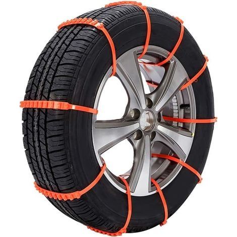 10Pcs ChaîNes à Neige, ChaîNes De Pneu AntidéRapantes Universelles Pour Urgence ExtéRieure, Ceinture De Pneu De Voiture AntidéRapante Pour Toutes Les Voitures Avec Largeur De Pneu (1/5)