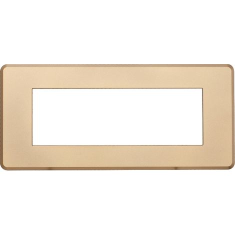 ETTROIT AN87611 Slim Thin Plate 6P Moon Series Goldfarbe, kompatibel mit Bticino Axolute Air