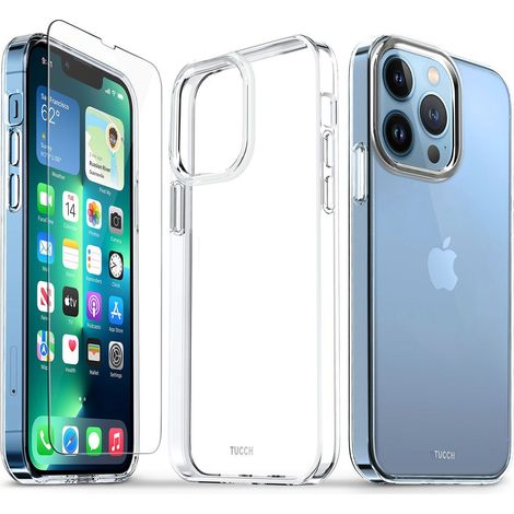 Glashüllenset für Apple iPhone 12/12 Pro 6,1 Zoll, transparent, hart und robust (1/5)