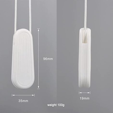 Tropfgriff, 9,6 cm tragfähiger Aufhängegriff, Zubehör für Gardinenzugschnüre, Gardinenzubehör. (1/4)