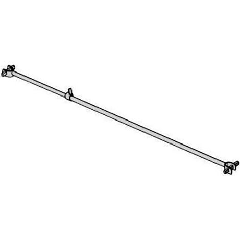 Altrad – Lisse électrozinguée extensible 2,25m à 3,50m – Charge maximale 150kg – Pour chantiers humides et terrains accidentés – Poids 11kg