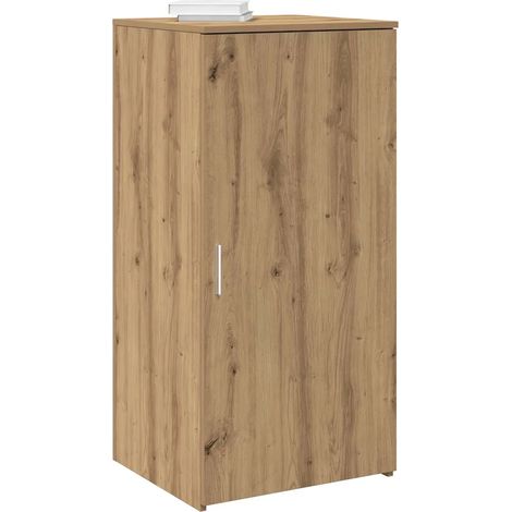 Armoire rangement chêne artisanal 50x45x103,5cm bois ingénierie (1/5)