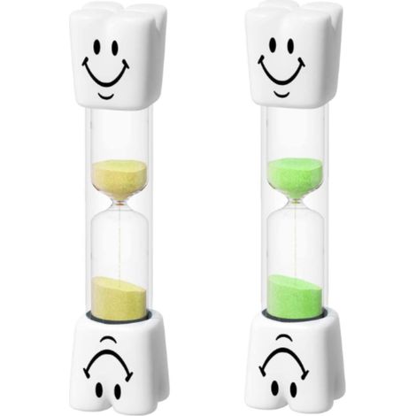 Temporizador de cepillado de dientes infantil de 2 minutos con forma de reloj de arena - Pantalla visual, sin pilas, anticaída, para higiene dental, baño 118 (1/5)
