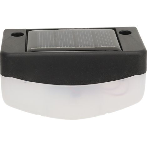 Lampes solaires de terrasse 700 mAh, grand angle, étanches IP65, à induction, pour escaliers, marches, clôtures et jardins, blanc pur 6000 K (1/5)
