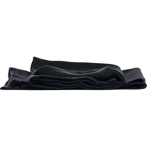 WabiSabi serviette en tissu rayonne noire.