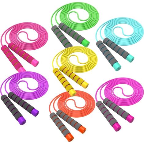 Corde à Sauter Enfant,Corde a Sauter Reglable Pour Garçons Et Filles 3-12 ans, Jeu Scolaire activité de Plein air des Exercices de Combustion Graisses de Fitness (1/5)