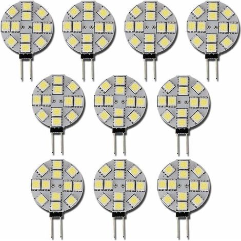 10 G4 DC 12V nicht dimmbare LED-Lampen, Weiß (6000K), Ersatz für 20W-Halogenlampen, für Küche, Wohnmobil, Wohnwagen, Boot (1/4)