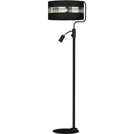 Lampadaire Ultimo noir 160cm 60W E27 Milagro liseuse (1/5)