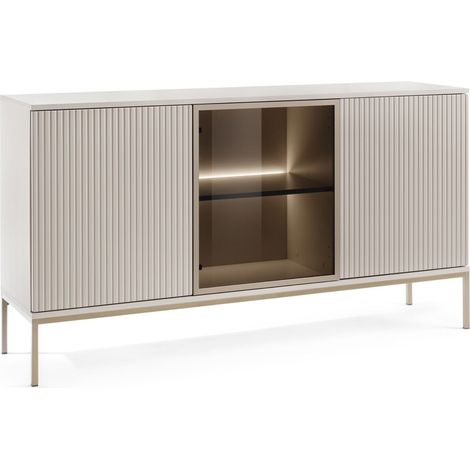 Selsey Tosena - Sideboard 3-türig mit LED, Greige, 154 cm (1/5)