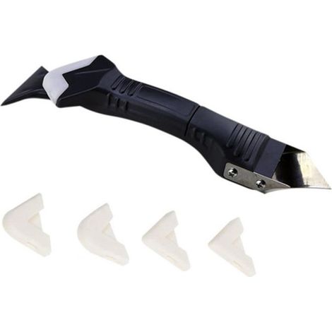 Outil de grattage en silicone 5 en 1 pour joints, comprenant un grattoir à joints conique multifonctionnel (1 pièce). (1/5)