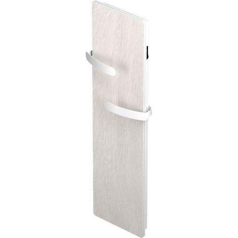 Sèche-serviettes électrique KERAMOS HUG Nativ 1000W Blanc ardoise - INTUIS SIGNATURE K164723 (1/4)