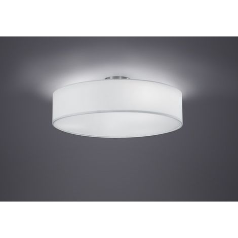 Plafón Hotel 3xE27 Pantalla Blanca Ø50 cm Trio Lighting