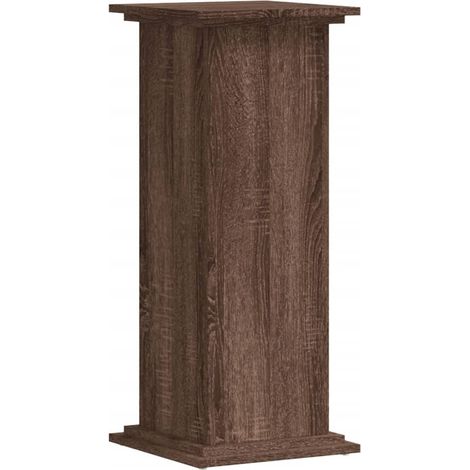 Portavaso portafiori 33 x 33 x 80 cm in legno ingegnerizzato marrone 020045156