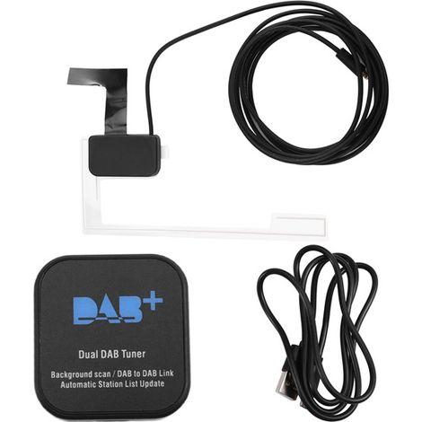 In-vehicle DAB+ dual-LNB dual-antenna European digital radio receiver Android DAB+ dual-channel tuner (1/5)