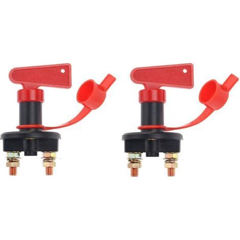 2 Pack Automobile Coupe-Batterie Isolateur Couper OFF Puissance Coupure Interrupteur D'urgence Interrupteur 12V / 24V (1/4)