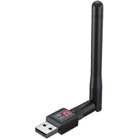 Adaptateur WiFi 150 Mbps, carte réseau sans fil USB avec antenne à gain élevé, dongle récepteur 2,4 GHz (1/5)