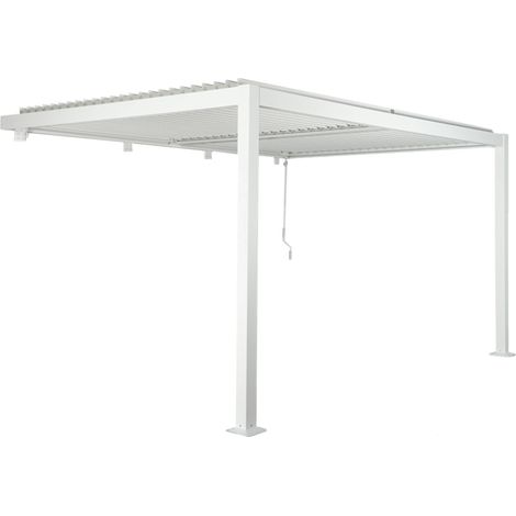sweeek - Bioklimatische Wand Pergola mit Lamellendach Palace 3x4m (1/5)