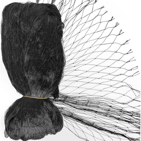 20x3M Filet de Protection Anti-oiseaux Clôture NylonMaille 1.5cm pour animaux et plantes jardin Pigeon Agriculture Volaille Jardin Élevage Arbre fruiter Balcon Bassin-Noir (1/5)