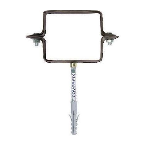 Capaldo – Collier de fixation murale 100x100 mm – Pour tuyaux de descente en PVC – Résistant aux intempéries – Lot de 10 unités