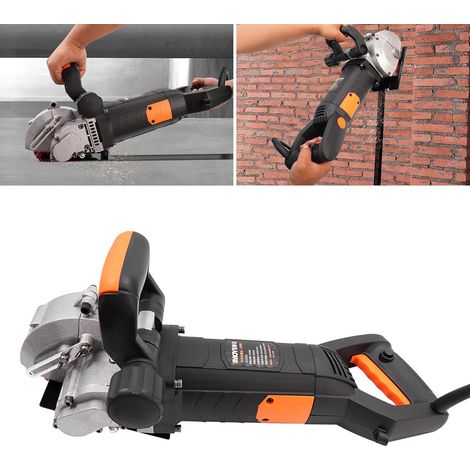 Rainureuse électrique 4800 W - Avec 5 lames de scie - Pour couper le marbre, le granit, le béton