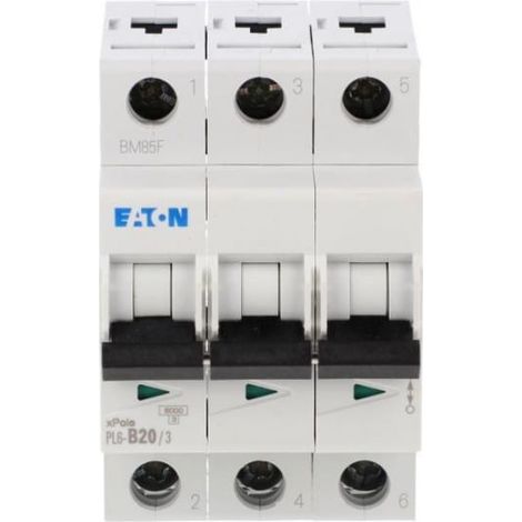 Leitungsschutzschalter 3P B 20A 6kA AC PL6-B20/3 286590