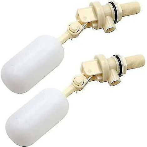CREA Set Of 2 Floating Valve For Automatically Filling Dog, Cattle And Sheep Waterers Ball Valve Automatic Filling Shutoff 1/2&quot Npt
