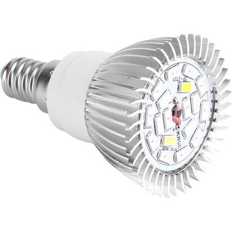 18W LED Grow Light Bulb Full Spectrum Plant Light for Indoor Plants Greenhouse Vegetables Succulent Hydroponics Organic Seedlings,18 LED E27/E14/GU10 (E14) A (1/5)