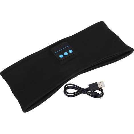 Bandeau Bluetooth sans fil pour musique, appels, sport, course, yoga, sommeil, écouteurs. (1/5)