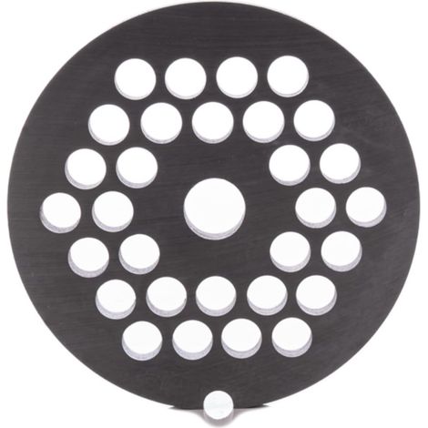 8-mm-Lochscheibe – Größe 22 – Stahl – Für manuelle Fleischwölfe – Hackfleisch – 83 mm (1/4)