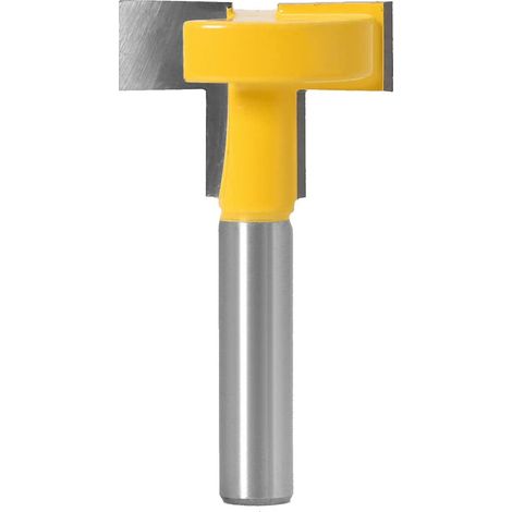 Sollbry Broca fresadora con ranura en T para madera de 8 mm, roscadora de corte con ranuras dobles para carpintería. Broca fresadora de corte con ranuras dobles de 8 mm. (1/5)