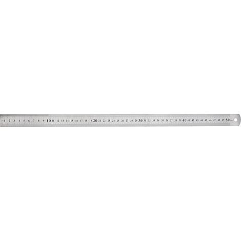 Regle de mesure en acier souple, 500 mm en pochette