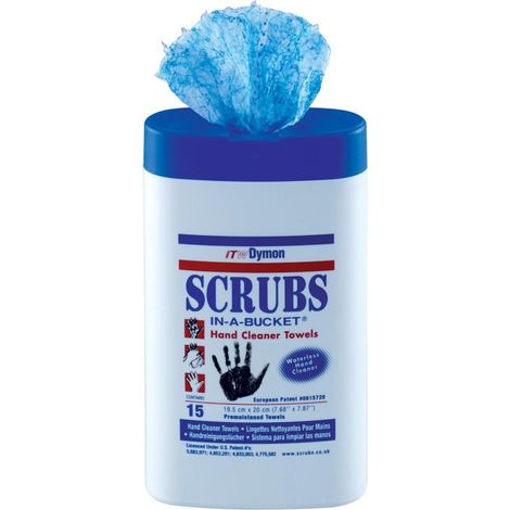 SCRUBS Handreinigungstuch Scrubs hohe Reinigungskraft 15 St.Dose SCRUBS