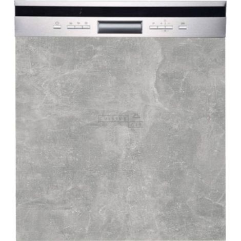 Façade pour lave-vaisselle semi intégrable Bellissi Beton Naturel L 60 cm