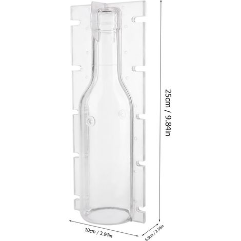 Moule à Bougie en Forme de Bouteille en Plastique Transparent Résistant à la Chaleur pour Mariage DIY (1/5)