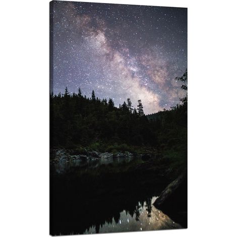Lienzo impreso "Cielo estrellado espacial" 70x120