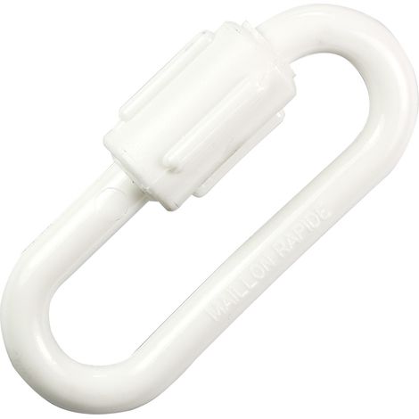Maillon rapide blanc 8mm - NOVAP - 1782112 (1/2)
