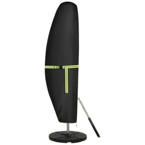 Sonnenschirm Schutzhülle, Neue 420D Sonnenschirmabdeckung mit Teleskopstange und Schnalle, Winddicht, Anti-UV, zum Schutz von Outdoor-Sonnenschirmen (210 x 45/72/32 cm)