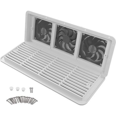 Ventilateur de Ventilation pour camping-car, 480x185mm, vent fort, faible bruit, entrée et sortie d'air, avec filet filtrant (1/5)