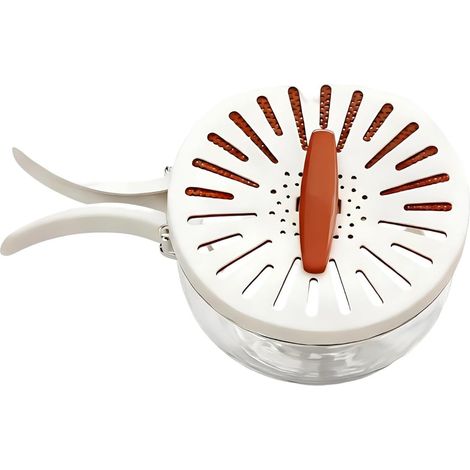 Égouttoir pliable 2700 mL, grandes poignées, double couche. Se transforme en boîte de conservation. Lave les fruits et légumes. (1/5)
