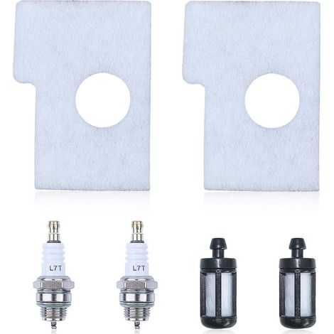 2 Pièces Filtre à Air pour Stihl MS 170,MS 180,017,018 Thermique Tronçonneuse,avec Filtre à Carburant,L7T Bougie D'Allumage,Pièces Détachées Filter Accessoire 1130 124 0800 (PAS pour 2-Mix) (1/5)