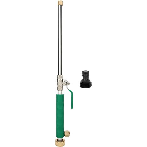 Lance de lavage haute pression réglable, buse à jet d'eau pour nettoyage voiture, tuyau d'arrosage vert (1/5)