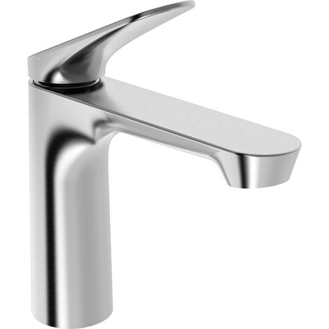 HANSA Mitigeur monocommande lavabo HANSAGENESIS ECO 3740 - Saillie 135 mm acier brossé, 3740226380006