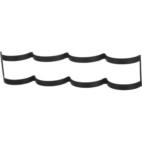 Porte-papier toilette POPETPOP en fer noir, forme de nuage ondulé, (1/5)